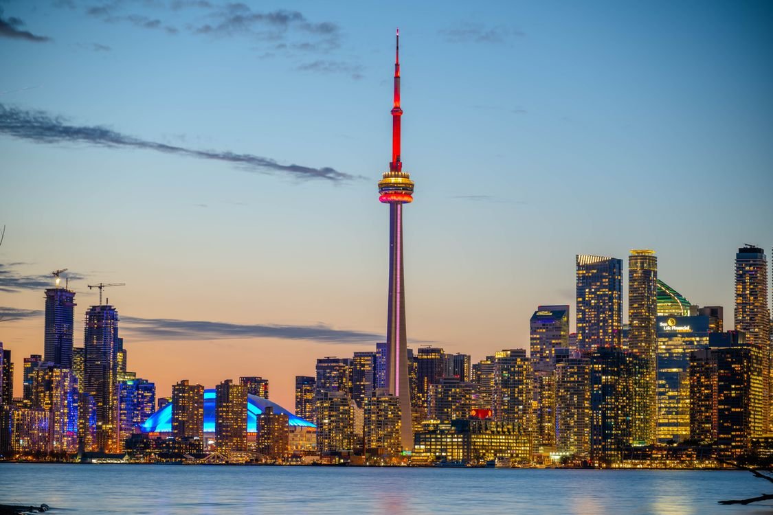 Toronto sunset skyline CN Tower Lake Ontario - online reputation management Toronto